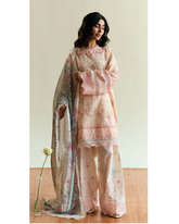 3-PC Unstitched Embroidered Lawn Coco By Zara Shahjahan | LUMEN-D7